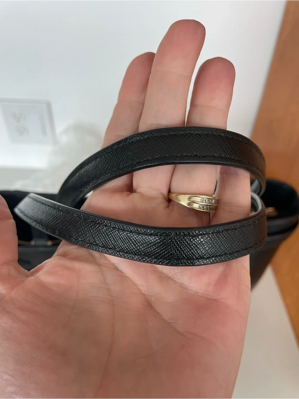 kate spade Black Staci Saffiano Leather large Tote